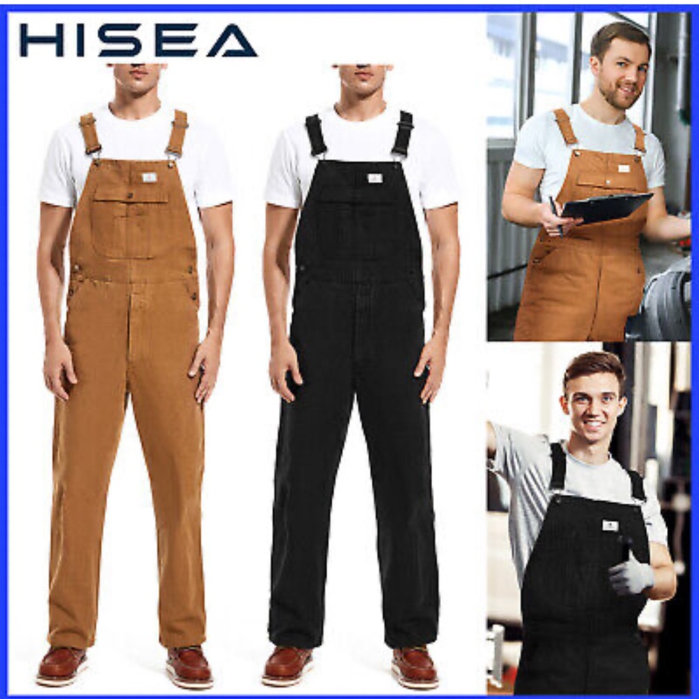 Hisea New Without  Tags Black Overalls. Size‎ L/XL